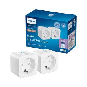 Philips Smart Philips - SADA 2x Chytrá zásuvka SCHUKO 2300W Wi-Fi 8721103164001 obraz