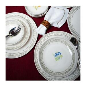 Jídelní sada 18 ks bílá/pestrobarevná/porcelán 858CMR1329 obraz