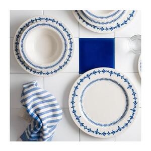 Jídelní sada 24 ks bílá/modrá/porcelán 667PRS1107 obraz
