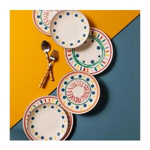 Jídelní sada 24 ks pestrobarevná/porcelán 667PRS1138 obraz