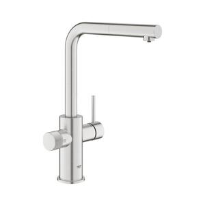 GROHE 30590DC0 - Dřezová baterie s výsuvnou koncovkou BLUE PURE nerez 30590DC0 obraz