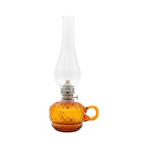 Floriánova huť Petrolejová lampa MONIKA 34 cm amber káro 110-0110-0000-19-03-000 obraz
