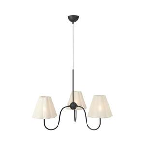 Markslöjd 109172 - Lustr na lanku VEYA 3xE14/40W/230V pr. 90 cm len/černá 109172 obraz
