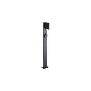 Venkovní lampa se zásuvkou SCHUKO 1xGU10/10W/230V IP44 80 cm černá 24310 obraz
