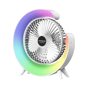 JOHNSON -LED RGB Nab. stolní l. MULTICOLOR 5W/3, 7V 1200 mAh pr. 14 cm bílá 8008523013783 obraz