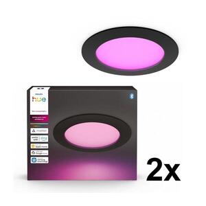 Philips - SADA 2x LED RGBW Stm. koup. podhledové sv. Hue SLIM LED/12W/230V IP44 2xP7621 obraz