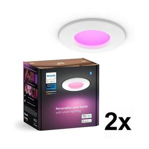 Philips - SADA 2x LED RGBW Stm. koup. podhledové sv. Hue SLIM LED/8, 3W/230V IP44 2xP6323 obraz