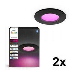 Philips - SADA 2x LED RGBW Stm. koup. podhledové sv. Hue SLIM LED/8, 3W/230V IP44 2xP7618 obraz