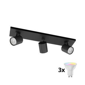 Philips - LED RGBW Stmívatelné bodové svítidlo RUNNER 3xGU10/6, 5W/230V černá P5373+3xAI0589 obraz