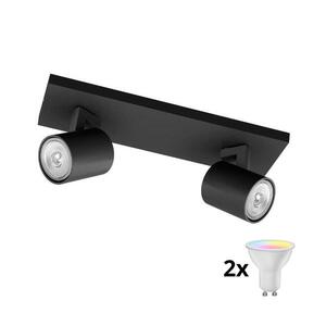 Philips - LED RGBW Stmívatelné bodové svítidlo RUNNER 2xGU10/6, 5W/230V černá P5372+2xAI0589 obraz