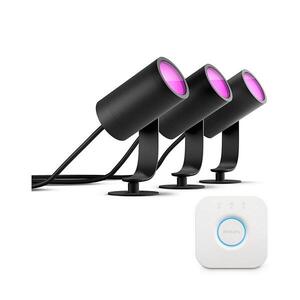 Philips - SADA 3x LED Bodové svítidlo Hue LILY LED/8W/230V IP65 + Hue bridge P2465+P1408 obraz