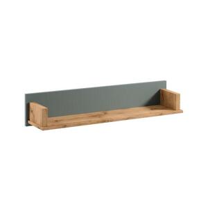 Gala Meble Police MENTA 110x20x21 cm dub wotan/zelená S19-P1-ZSM obraz