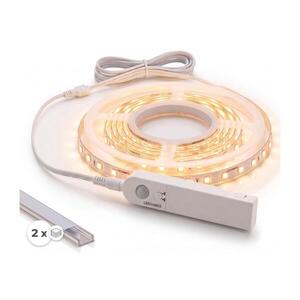 SmartLED SADA 1x LED Pásek se senzorem FLEX LED/3, 6W/4xAA 2 m + 2x vestavný profil 1 m 2xSD0028+1xP227986 obraz