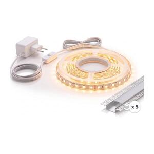 SmartLED SADA 1x LED Pásek MYLIVING LIGHTSTRIP LED/22W/230V 5m + 5x vestavný profil 1 m 5xSD0106+1xP2022 obraz