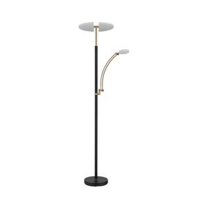 Globo 58909B - LED Stmívatelná stojací lampa TIRANA 40W/230V + 5, 5W černá 58909B obraz