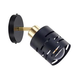 Nástěnné bodové svítidlo ELEN 1xE27/35W/230V černá/zlatá ELEN WALL LIGHT BLACK obraz