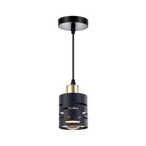 Lustr na lanku ELEN 1xE27/35W/230V černá/zlatá ELEN PENDANT LIGHT BLACK obraz