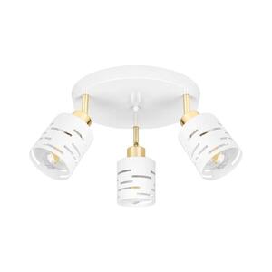 Bodové svítidlo ELEN 3xE27/35W/230V bílá/zlatá ELEN CEILING LIGHT 3 WHITE obraz