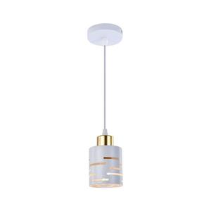 Lustr na lanku ELEN 1xE27/35W/230V bílá/zlatá ELEN PENDANT LIGHT WHITE obraz