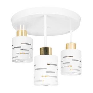 Přisazený lustr ELEN 3xE27/35W/230V bílá/zlatá ELEN PENDANT LIGHT 3 WHITE obraz