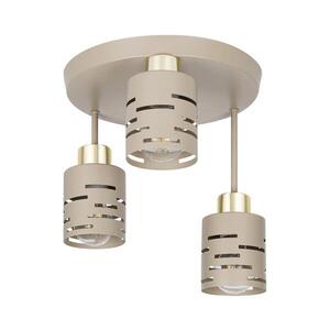 Přisazený lustr ELEN 3xE27/35W/230V béžová/zlatá ELEN PENDANT LIGHT 3 BEIGE obraz