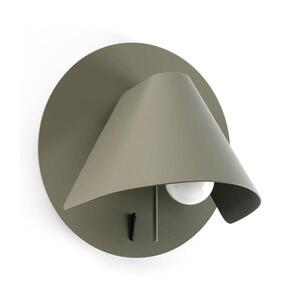 FARO Barcelona FARO 62356 - Nástěnné bodové svítidlo NOON 1xE27/15W/230V khaki 62356 obraz