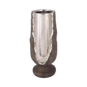 Eurolamp Svícen 25x11 cm stříbrná/hnědá 752-25045 obraz