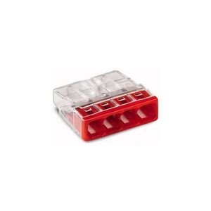 WAGO 2273-204 - Spojovací krabicová svorka COMPACT 4x2, 5 450V červená 2273-204 obraz