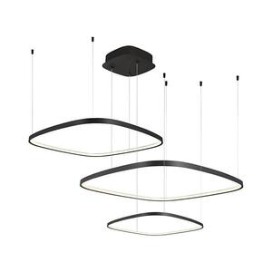 Viokef Lighting LED Stmívatelný lustr na lanku LORENZO LED/70W/230V 3000/4000/6000K černá + DO 4319400 obraz