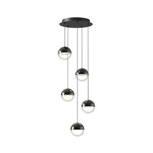 Viokef Lighting LED Lustr na lanku ZIREA LED/30W/230V černá 4329900 obraz