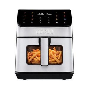TESLA Electronics AirCook - Horkovzdušná fritéza 6, 5 l 2100W/230V m. chrom/černá AIRCKQD65XXLBLK obraz