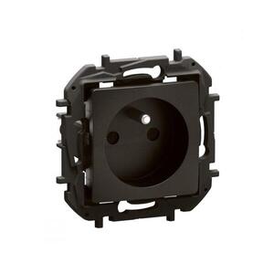 Legrand - Zásuvka domovní bez rámečku 250V/16A NILOE černá NP3101BK obraz