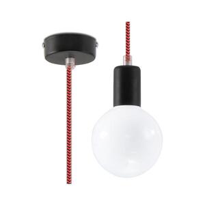 SL.0158 - Lustr na Lanku EDISON 1xE27/60W/230V černá/ červená SL.0158 obraz