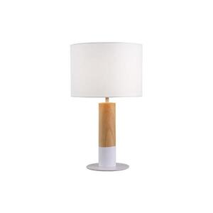 Viokef Lighting Stolní lampa CARROL 1xE27/40W/230V bílá/hnědá 4305700 obraz