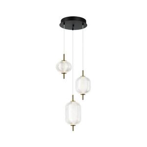 Viokef Lighting LED Lustr na lanku PELLUCID LED/20W/230V bronzová/černá 4297700 obraz