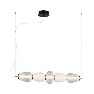Viokef Lighting LED Lustr na lanku SHINY LED/23W/230V bílá/zlatá 4304000 obraz
