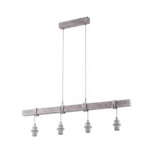 Eglo - Napájecí kabel TOWNSHEND 4xE27/60W/230V borovice/šedá obraz