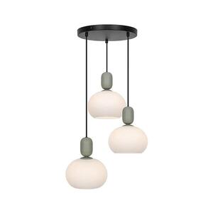 Viokef Lighting Lustr na lanku VALISIA 3xE27/40W/230V černá/olivová 4328400 obraz