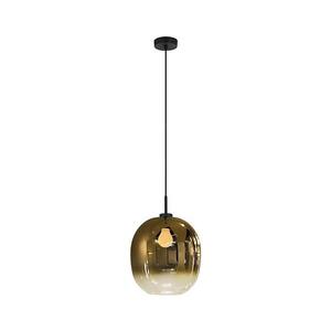 Viokef Lighting Lustr na lanku MIRROR 1xE27/14W/230V kouřová zlatá 4345501 obraz