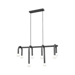 Viokef Lighting Lustr na lanku DELORI 8xG9/28W/230V černá 4324700 obraz
