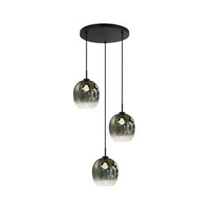 Viokef Lighting Lustr na lanku MIRROR 3xE27/14W/230V kouřová zelená 4345600 obraz