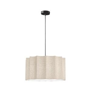 Viokef Lighting Lustr na lanku WAVY 1xE27/14W/230V béžová 4349900 obraz