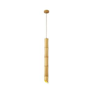 Viokef Lighting Lustr na lanku BAMBOO 1xGU10/50W/230V bambus 4270500 obraz