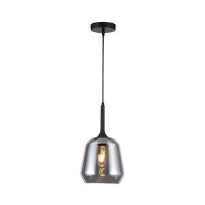 Viokef Lighting Lustr na lanku MAEVA 1xE27/40W/230V kouřová černá/černá 4312800 obraz