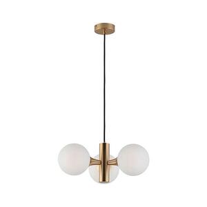 Viokef Lighting Lustr na lanku GLOBE 3xE14/7W/230V zlatá 3094300 obraz