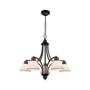 Viokef Lighting Lustr na lanku CLAIR 5xE27/60W/230V pr. 65 cm bronzová 4133700 obraz
