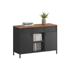 Komoda FIRA 110x40 cm černá/hnědá LSC204B01 obraz