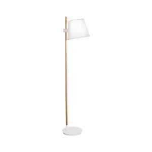 Viokef Lighting Stojací lampa VIANA 1xE27/60W/230V bílá/hnědá 4196000 obraz