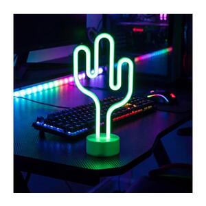 LED Neonová stolní dekorace LED/2W/3xAA USB kaktus 43996C obraz