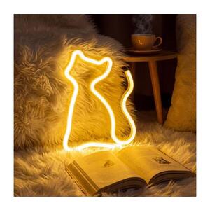 LED Neonová stolní dekorace LED/2W/3xAA USB kočka 43996G obraz